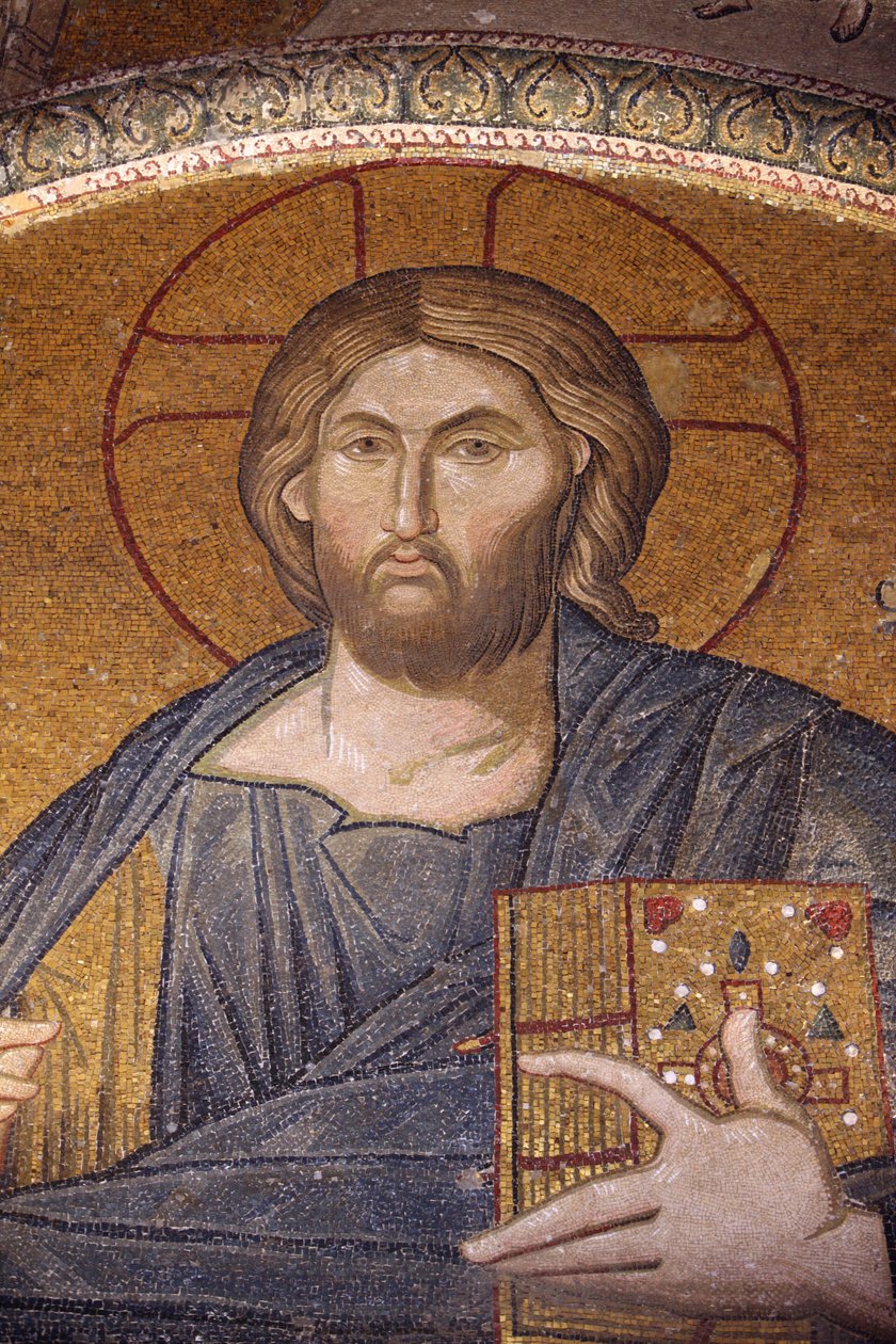 Chora templom múzeum: Jesus Pantocrator mozaik Istanbul Turquie alkotó: Unbekannt