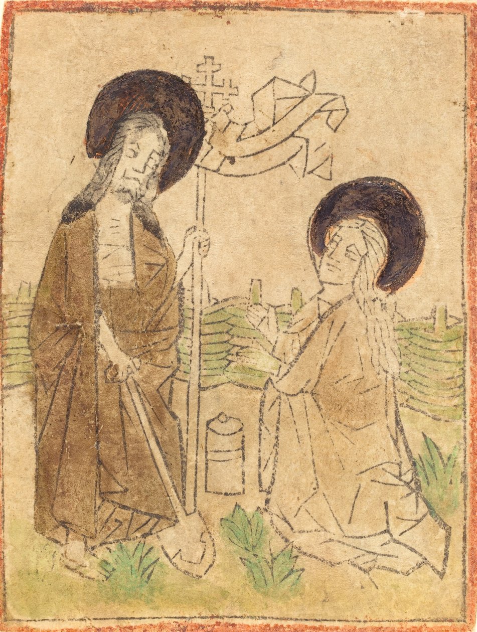 Krisztus megjelenése Mária Magdolnának, 14601470. alkotó: Unbekannt