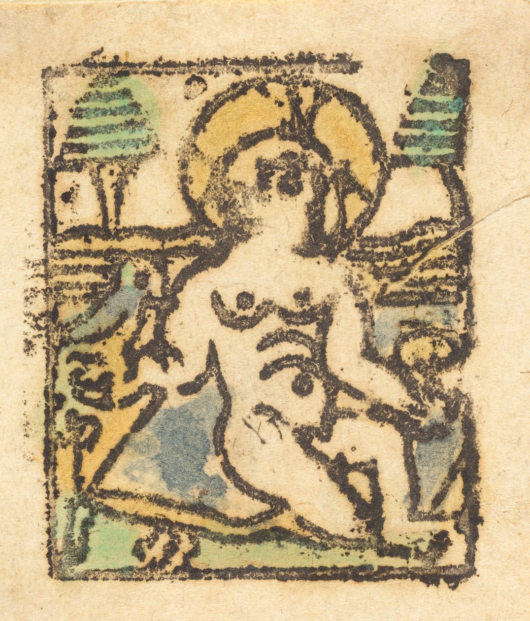 Gyermek Krisztus madárral, 1480. alkotó: Unbekannt