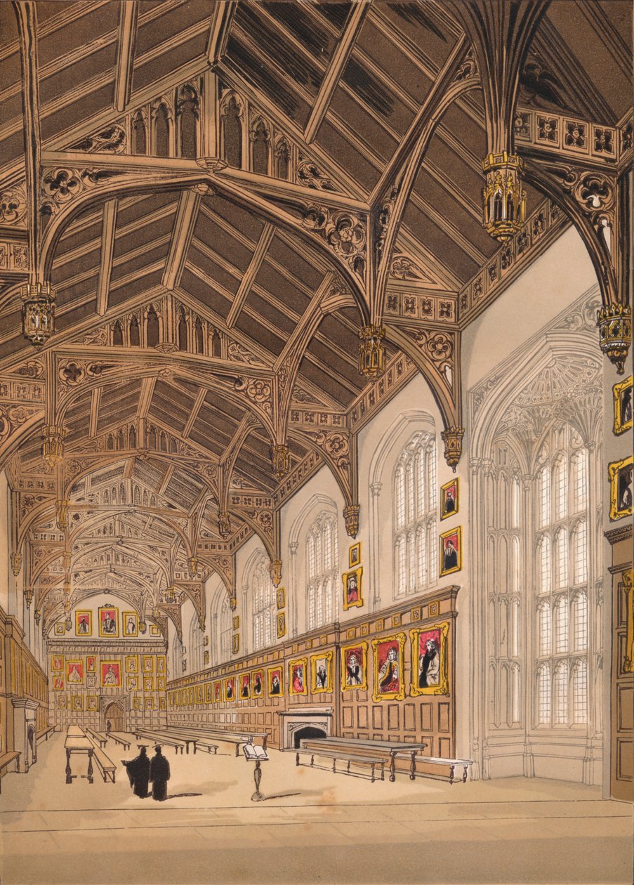 Christ Church Hall Oxford, 1845 alkotó: Unbekannt