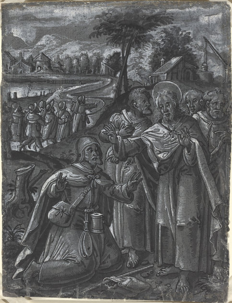 Krisztus vitatkozik az orvosokkal [recto], c. 1600. alkotó: Unbekannt