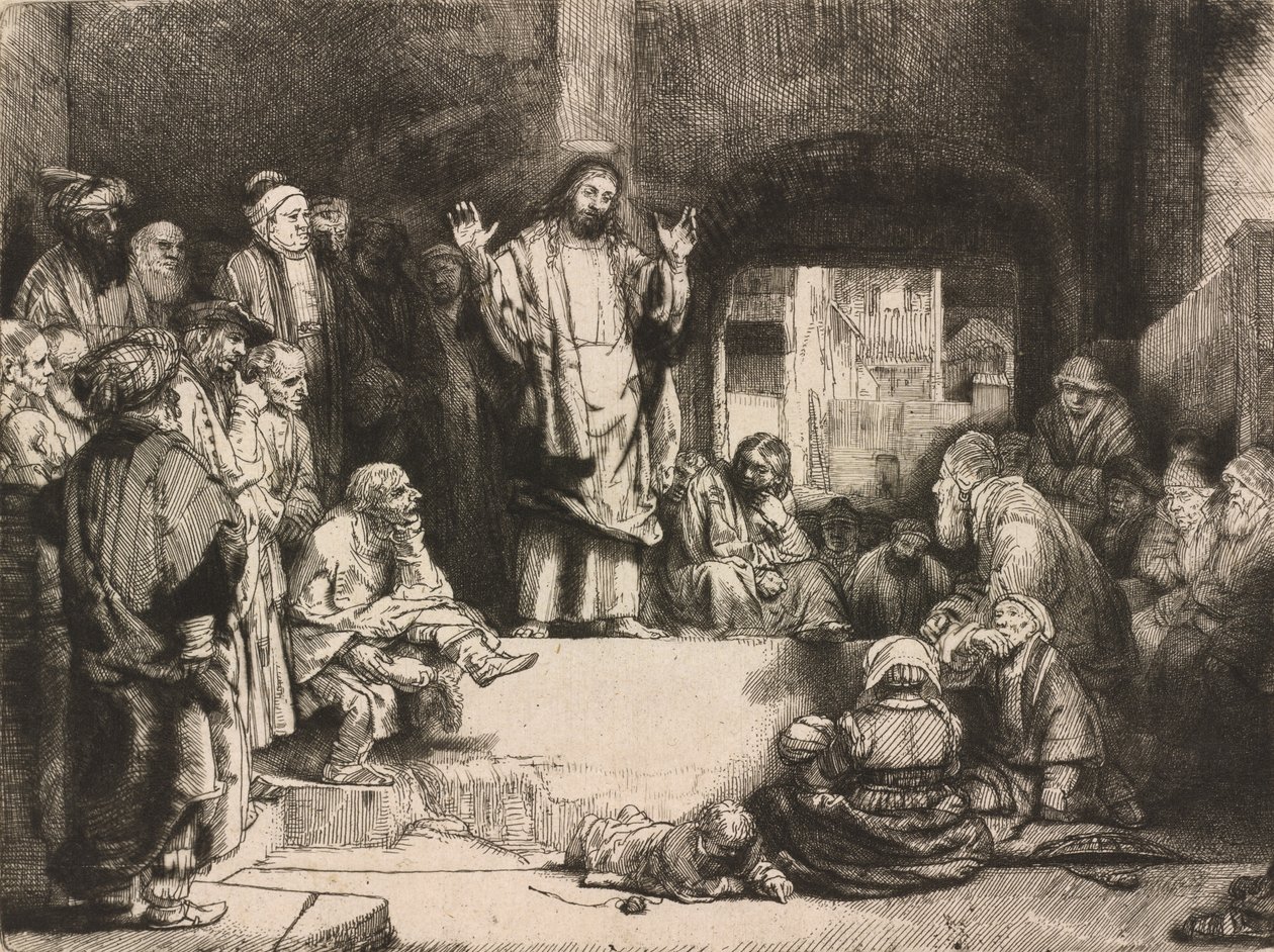 Krisztus prédikációja La petite Tombe, c. 1652. alkotó: Unbekannt