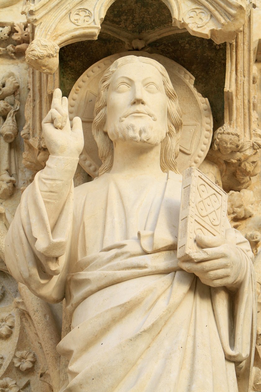 Krisztus. Szent István-székesegyház, Bourges, Franciaország alkotó: Unbekannt
