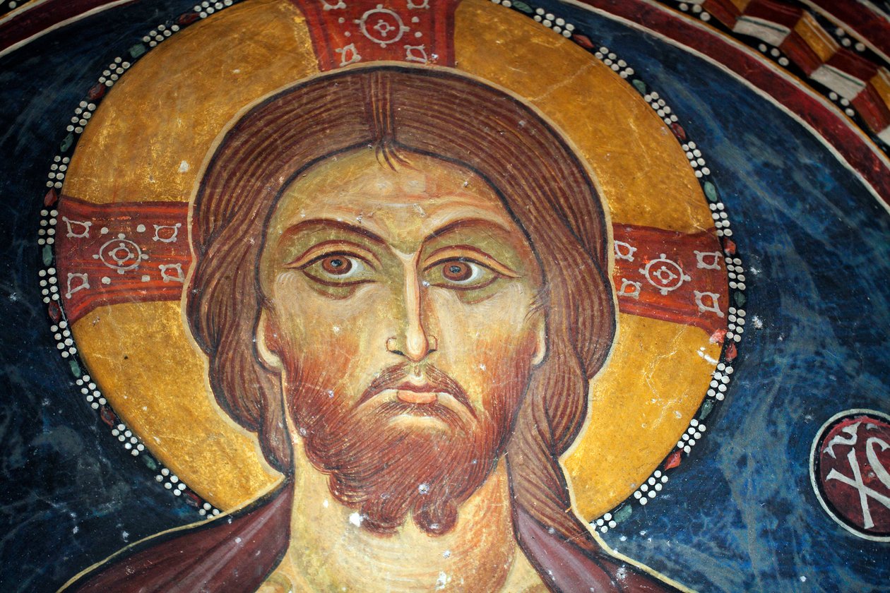 Krisztus és az utolsó ítélet A bizánci freskó részlete az Asinou-templom Narthex-boltozatából Utolsó ítélet jelenete 14. század (1332) UNESCO, a kulturális világörökség része, Troodos régió, Ciprus alkotó: Unbekannt