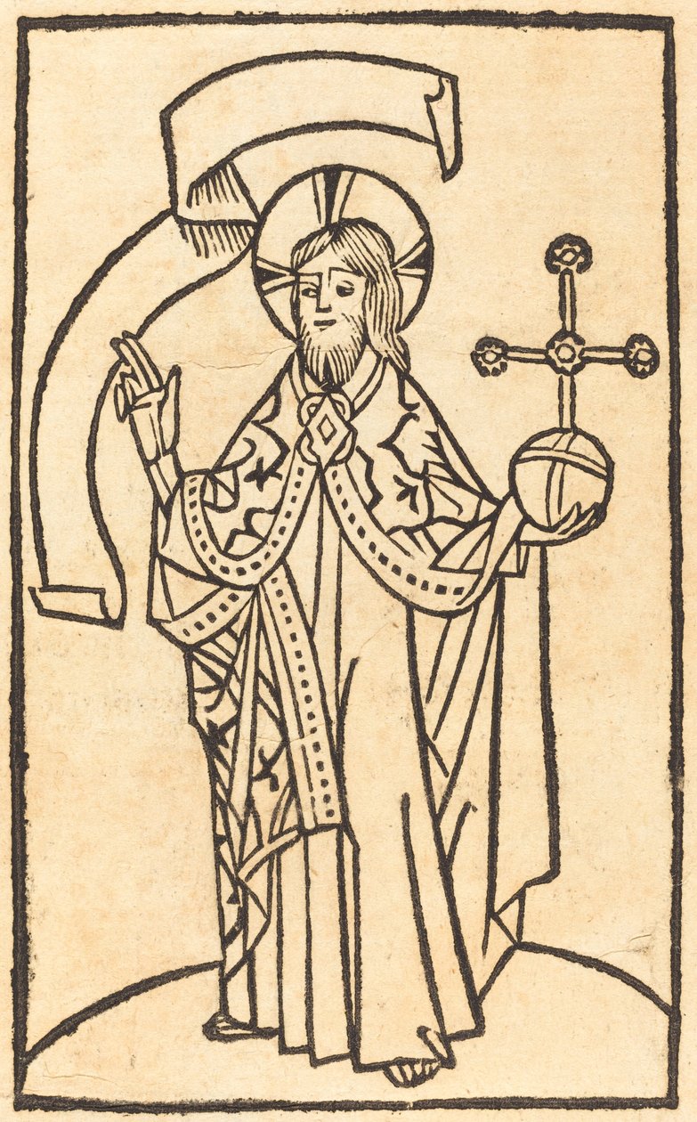 Krisztus Salvatore előtt, c. 1475. alkotó: Unbekannt