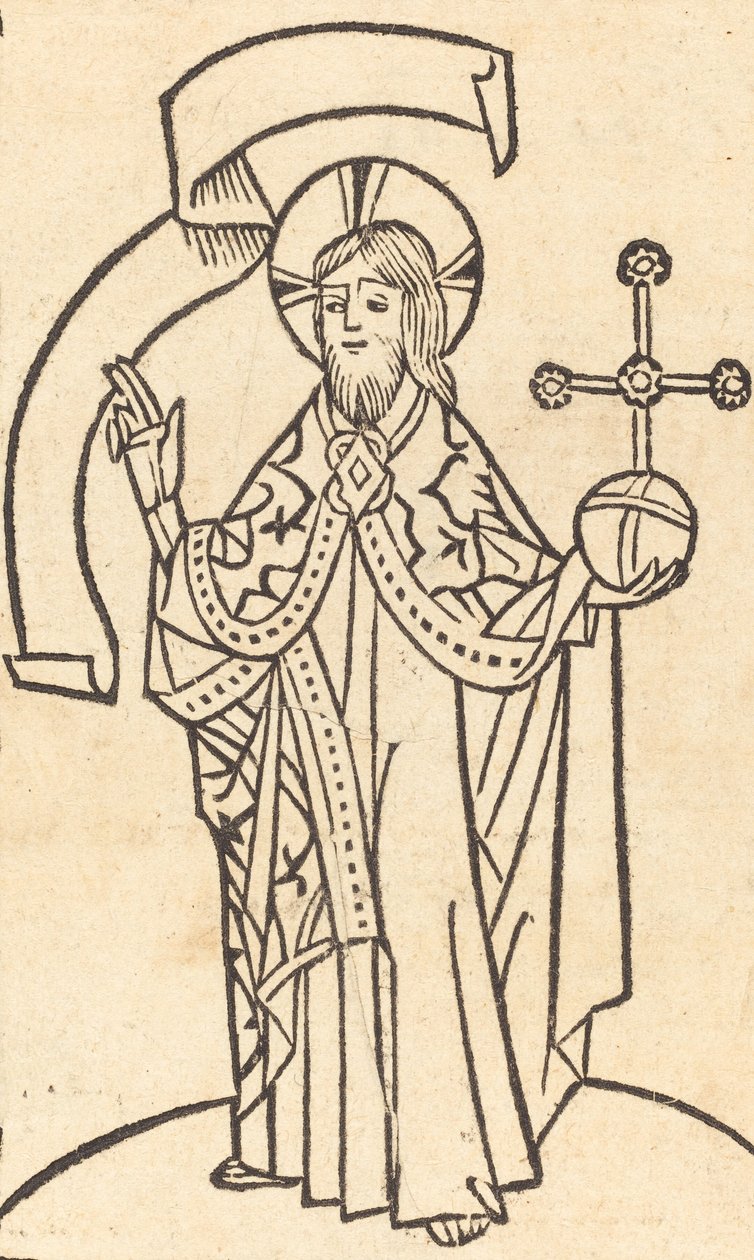 Krisztus Salvatore előtt, c. 1475. alkotó: Unbekannt
