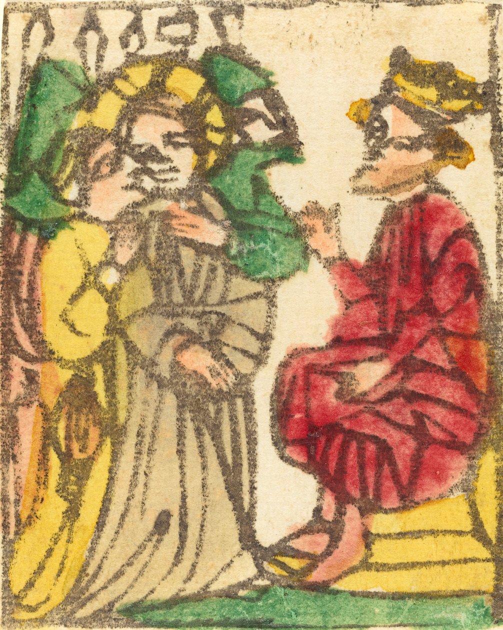 Krisztus Heródes előtt, valószínűleg 14251450. alkotó: Unbekannt