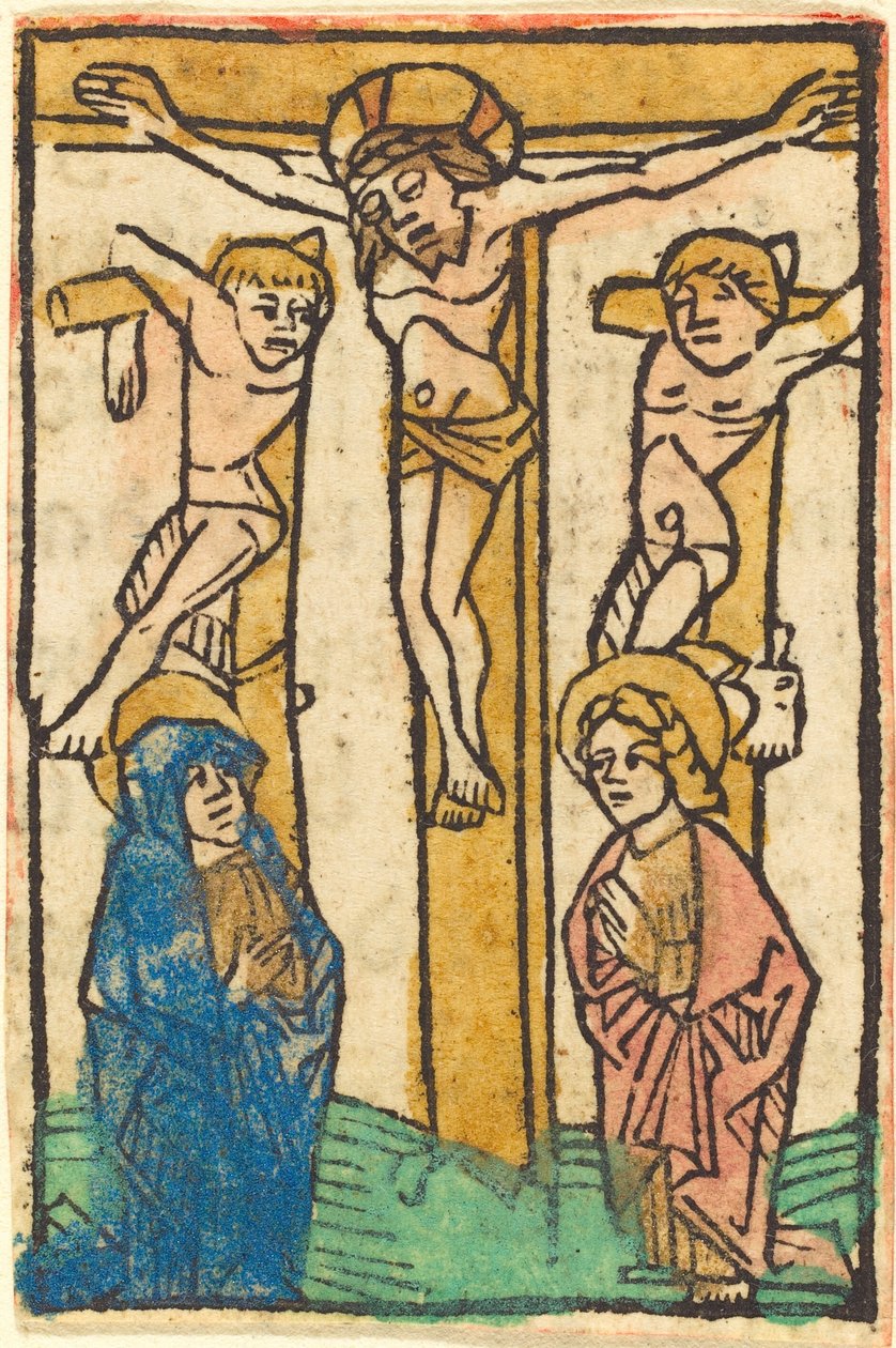 Krisztus a kereszten a két tolvaj között, c. 1475. alkotó: Unbekannt