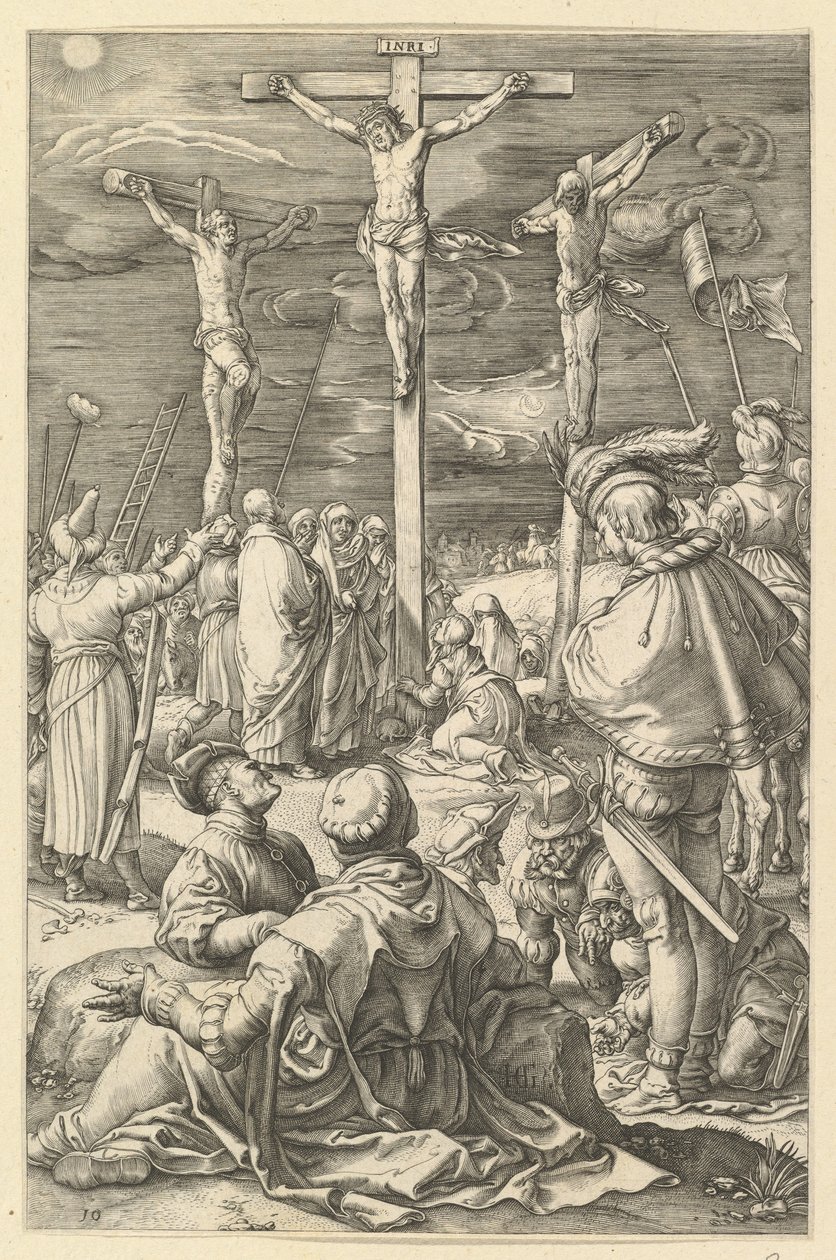 Krisztus a kereszten, Krisztus szenvedéséből, kb. 1598-1617. alkotó: Unbekannt