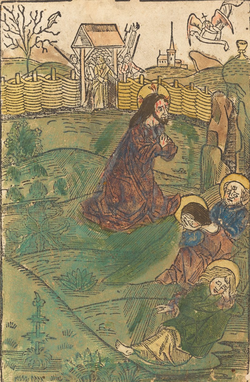 Krisztus az Olajfák hegyén, c. 1490. alkotó: Unbekannt