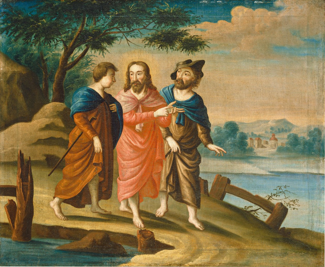Krisztus az emmausi úton c. 17251730. alkotó: Unbekannt