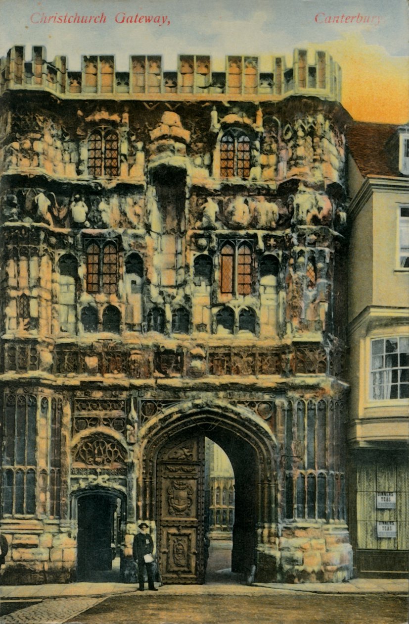 Christchurch Gateway, Canterbury, 19. század vége – 20. század eleje. alkotó: Unbekannt