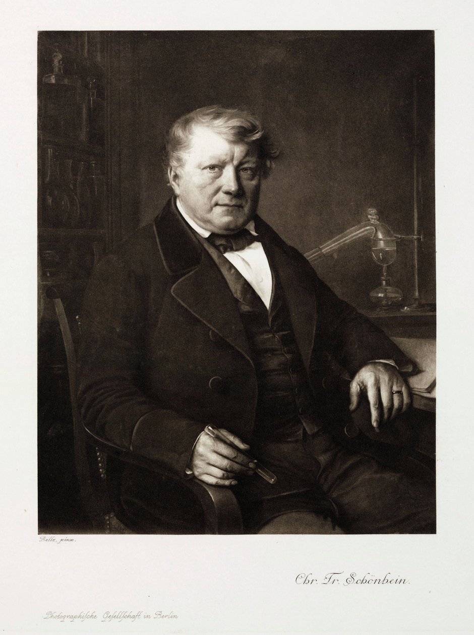 Christian Friedrich Schonbein német kémikus, 1860 körül alkotó: Unbekannt