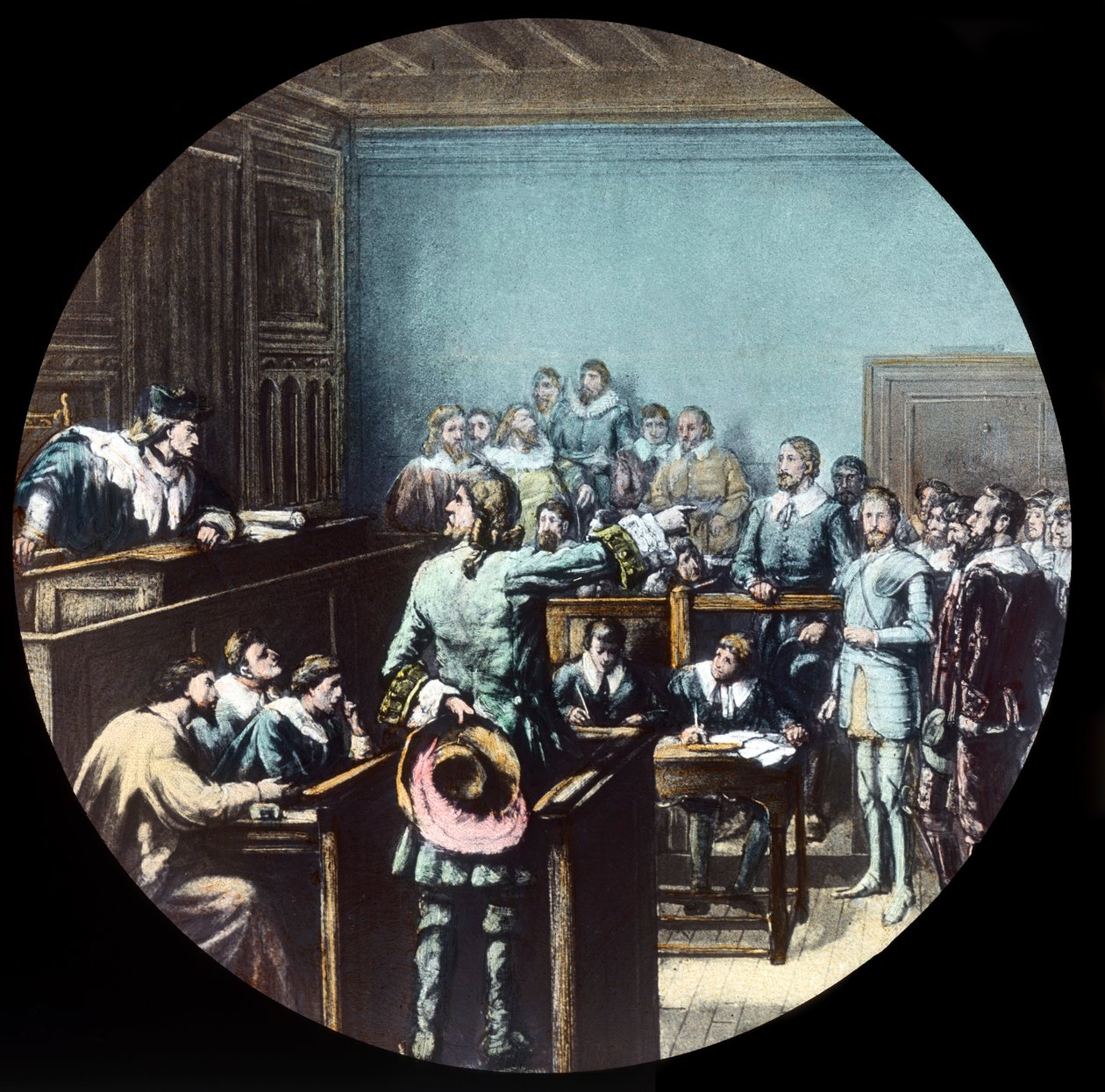 Christian and Faithful on Trial, 1910. alkotó: Unbekannt