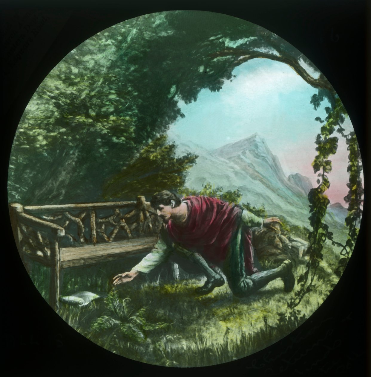 Christian visszatér, és megtalálja a tekercset, c1910. alkotó: Unbekannt