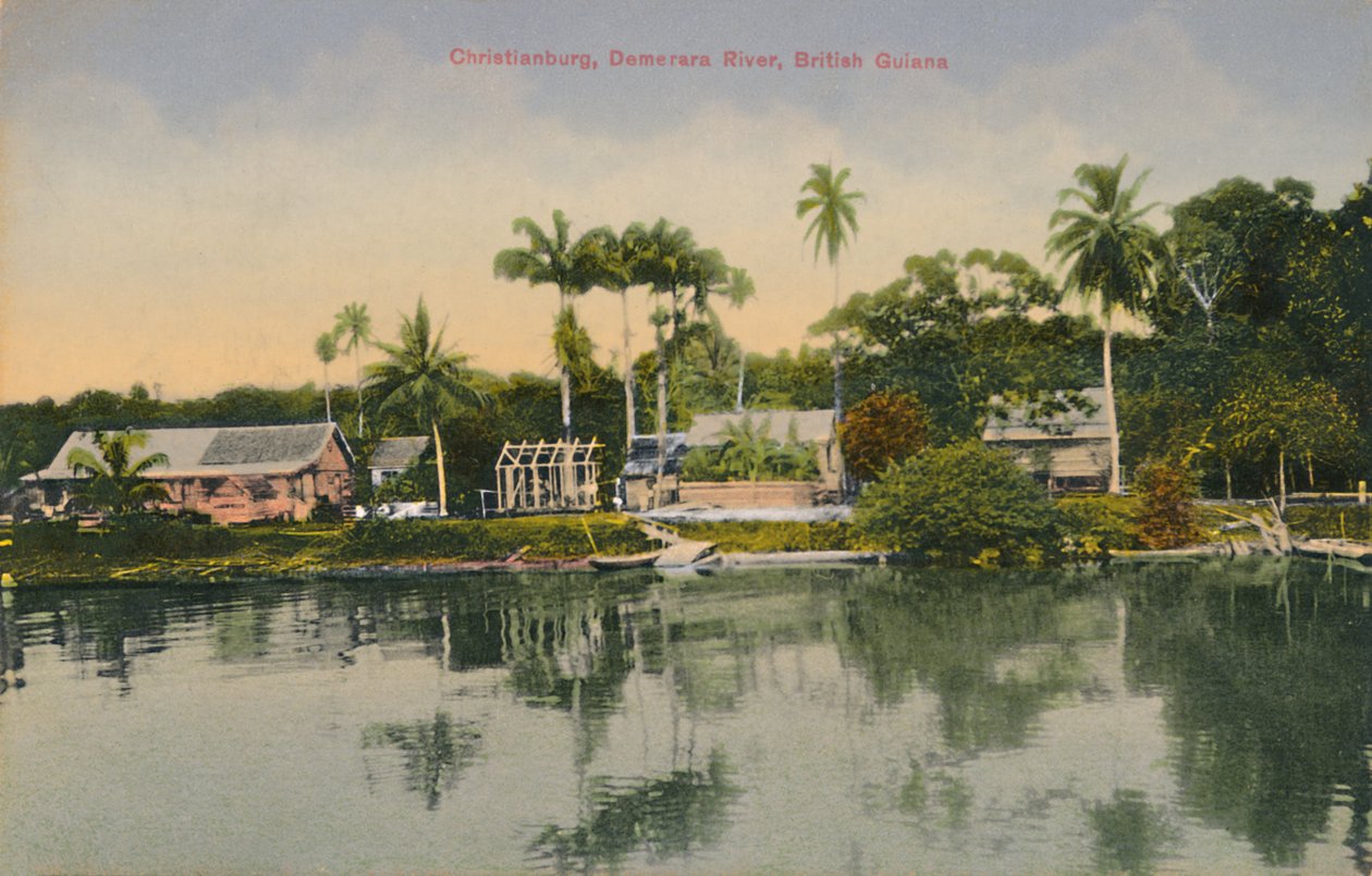 Christianburg, Demerara folyó, Brit Guyana, XX. század eleje. alkotó: Unbekannt