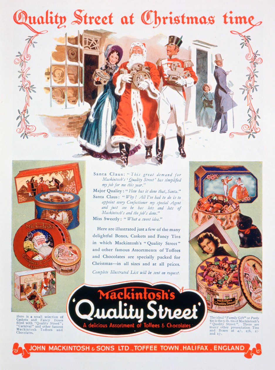 A Mackintoshs Quality Street karácsonyi hirdetése, 1937 alkotó: Unbekannt