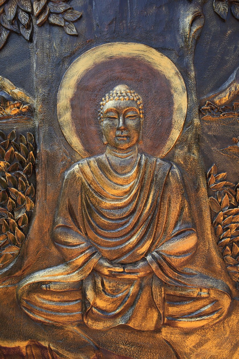Chua Thien Long buddhista pagoda. Shakyamuni Buddha Dittiyang a T meditációs kisállatban. Vegyük a thaiföldet. Vietnam alkotó: Unbekannt