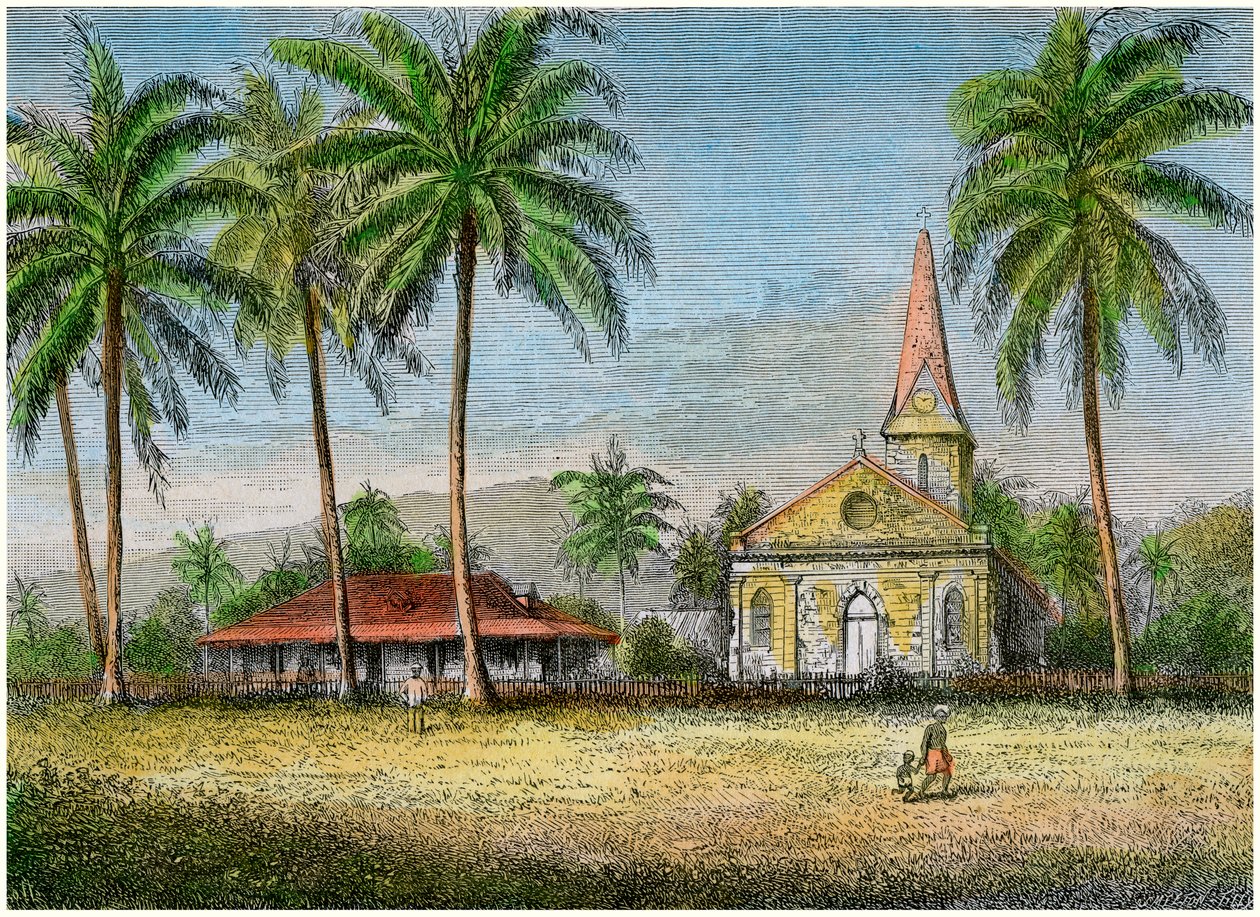 Templom, Szamoa, 1875 alkotó: Unbekannt