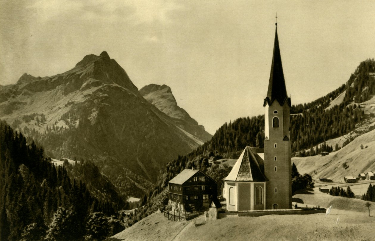 Schröcken-templom, Bregenzerwald, Ausztria, 1935. alkotó: Unbekannt