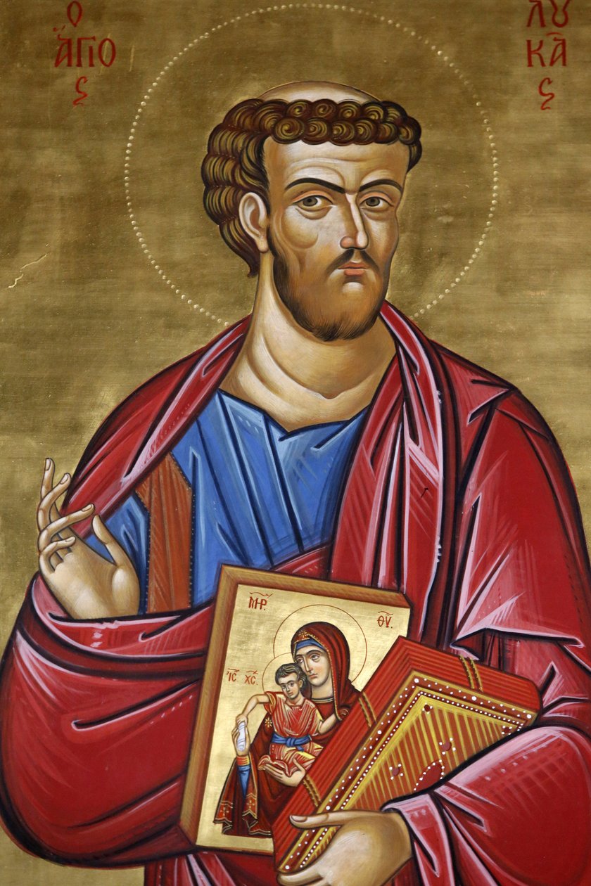 Szent Mihály Tripiotisz arkangyal temploma. Szent Lukács ikon, 20150507, Nicosia, Ciprus alkotó: Unbekannt