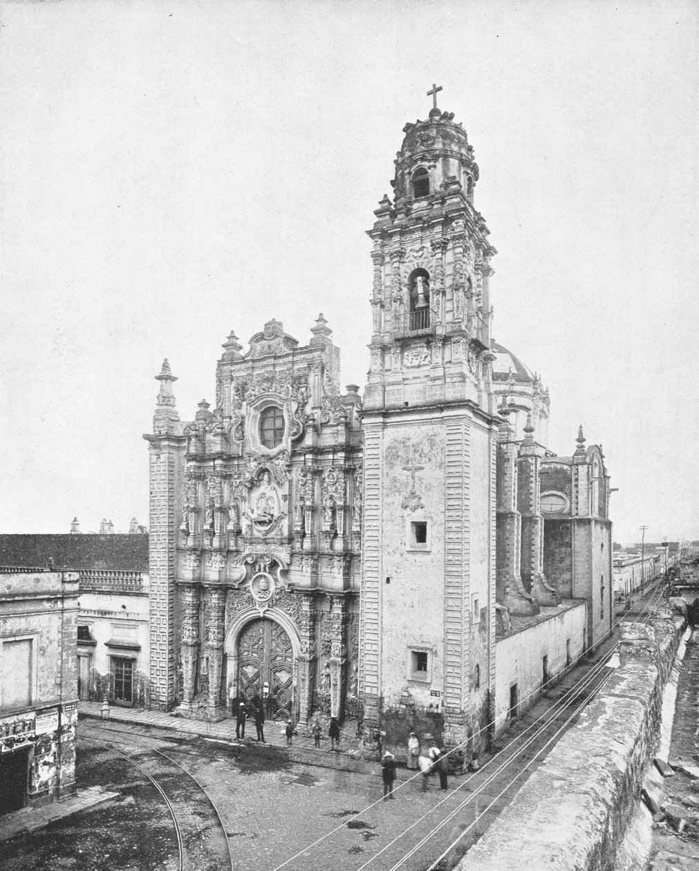 La Santisima templom, Mexikóváros, Mexikó, 1900 körül. alkotó: Unbekannt
