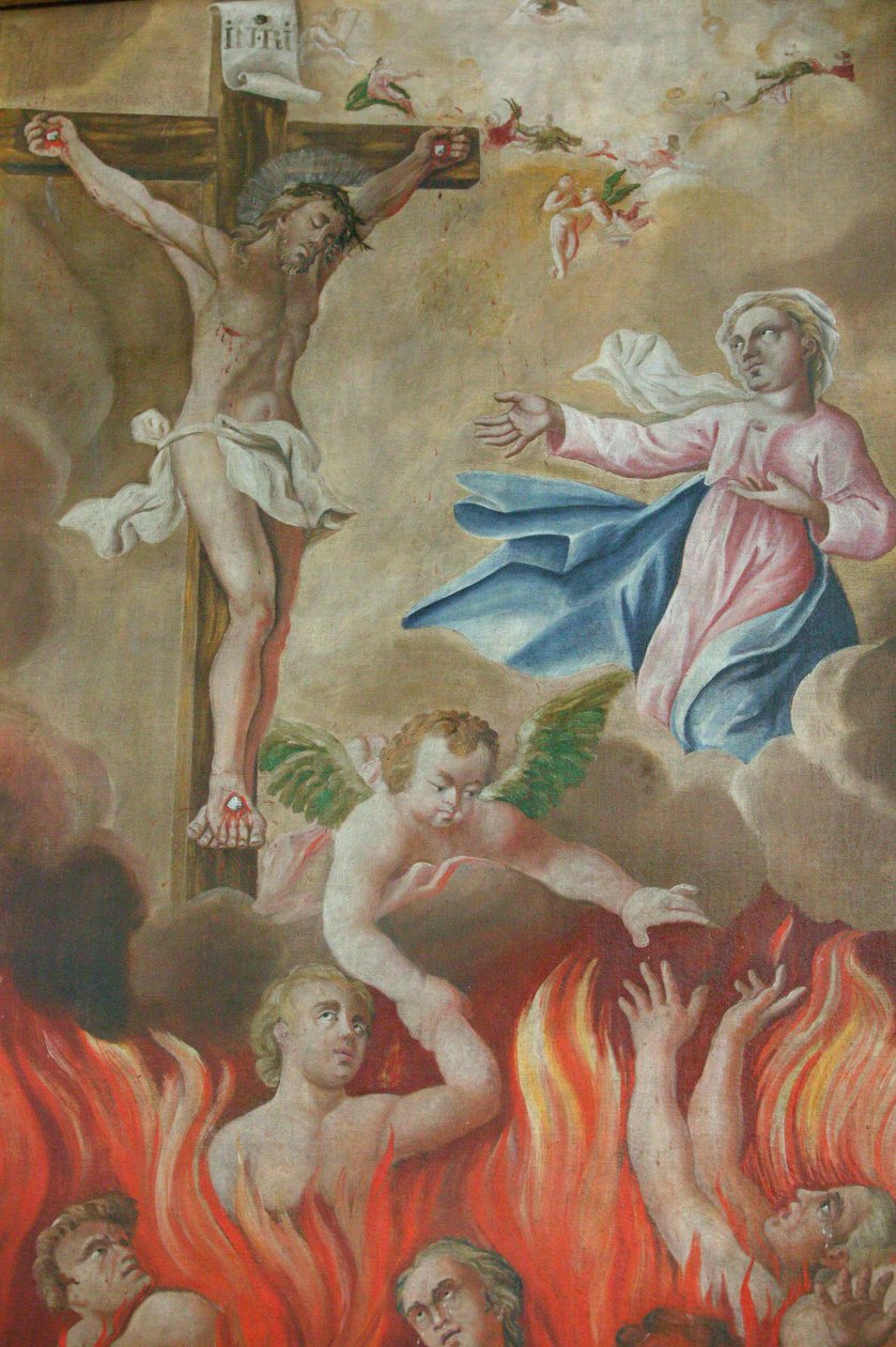 Szent Miklós de Veroce templom. Keresztrefeszítés Saint Nicolas de Veroce Franciaország alkotó: Unbekannt