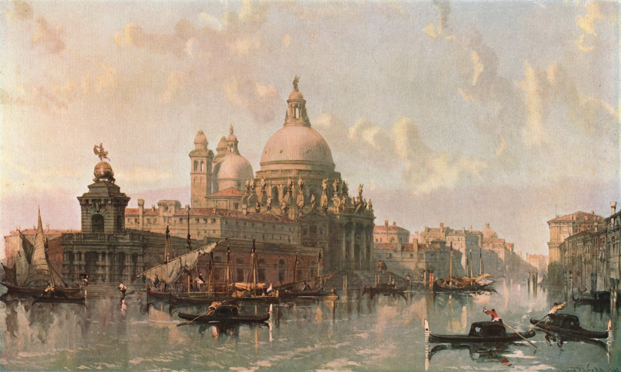 Santa Maria della Salute templom, Velence, 1862, c1902. alkotó: Unbekannt