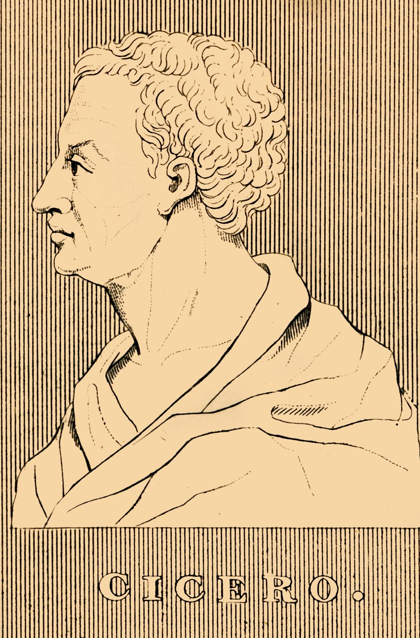 Cicero, ie 106-43, 1830. alkotó: Unbekannt