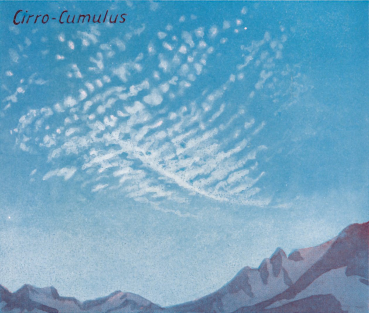 Cirro-Cumulus – A fő felhőforma egy tucatja az égen, 1935 alkotó: Unbekannt