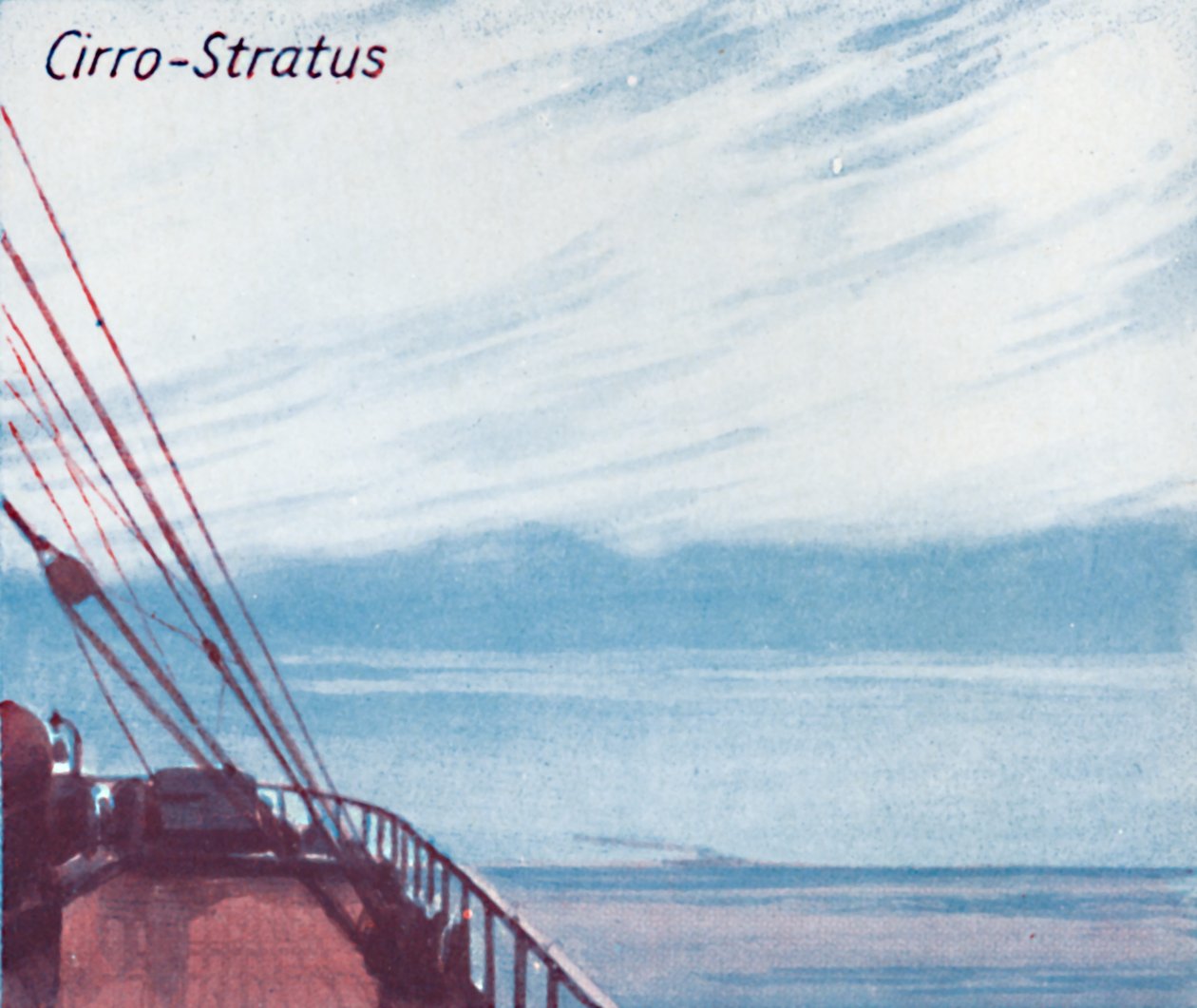 Cirro-Stratus – A fő felhőforma egy tucatja az égen, 1935 alkotó: Unbekannt