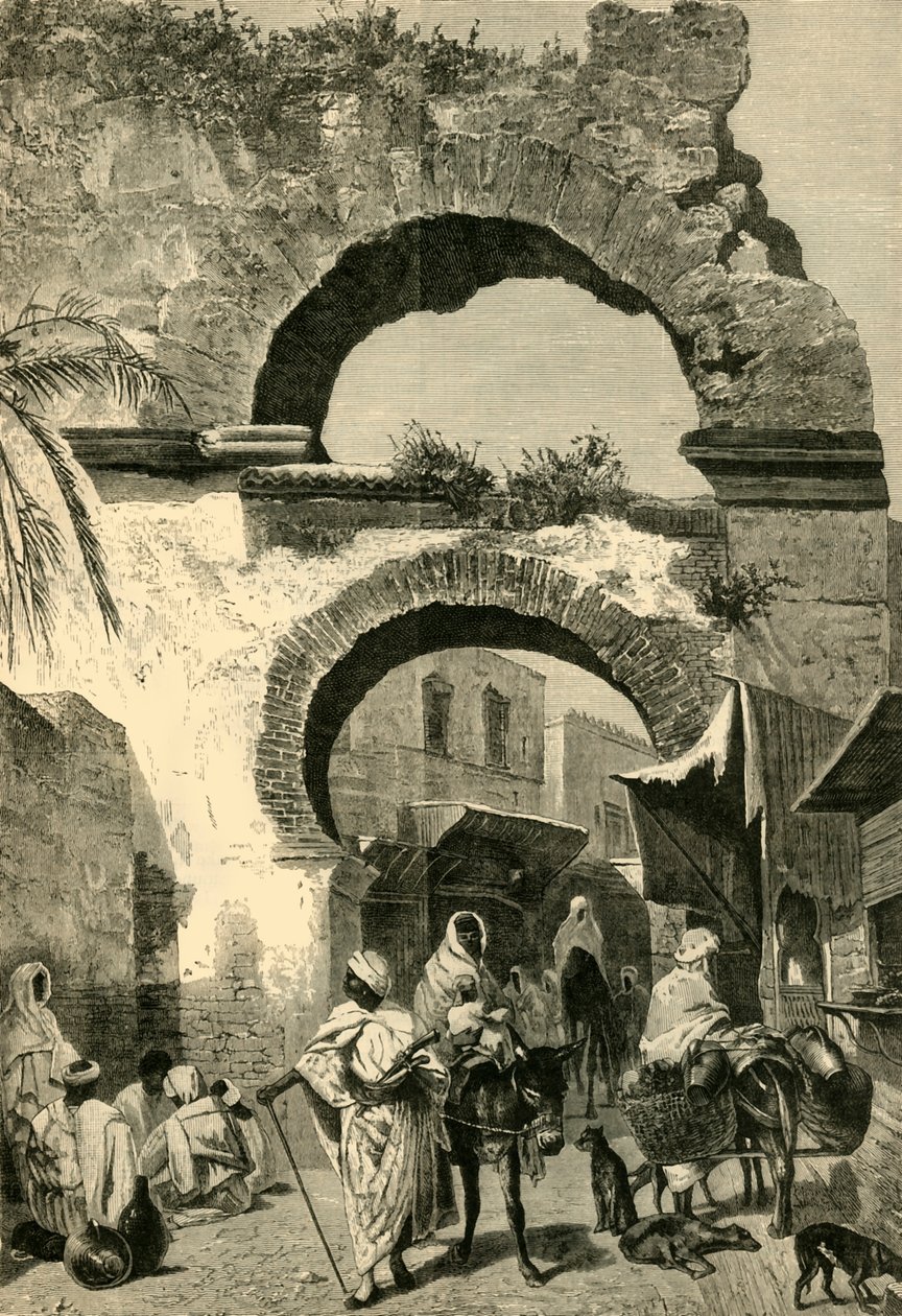 Városkapu Tuniszban, 1881. alkotó: Unbekannt
