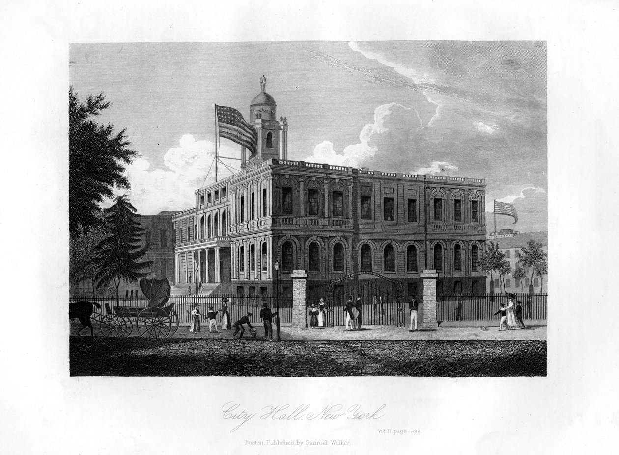 Városháza, New York, 1855 alkotó: Unbekannt