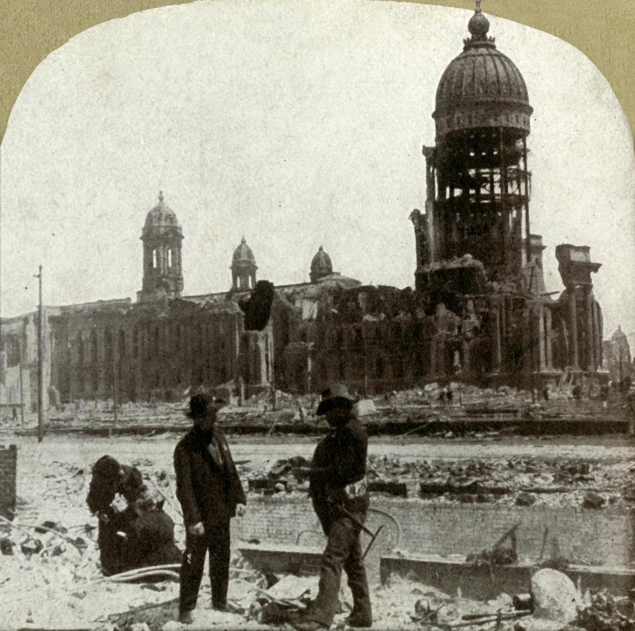 A McAllister St. városháza északkeletre néz, 1906. alkotó: Unbekannt