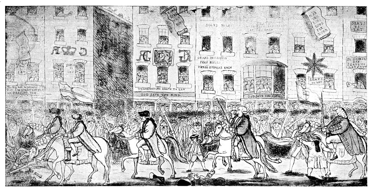 Városi lovaglás vagy körmenet Szent Pálhoz, 1789 alkotó: Unbekannt