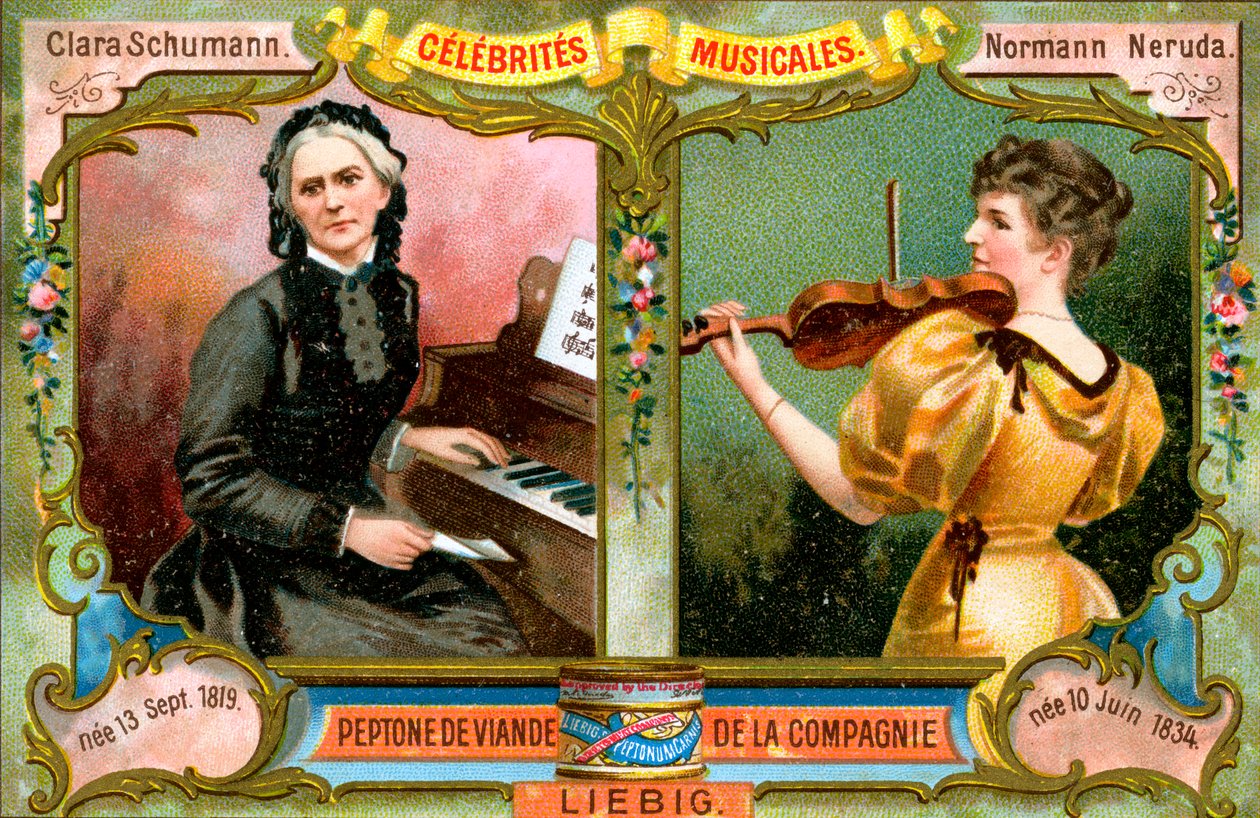 Clara Schumann és Wilma Norman-Neruda, 1900 alkotó: Unbekannt