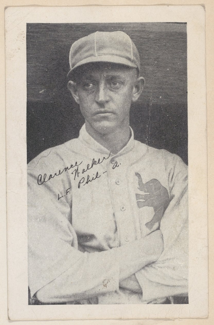 Clarence Walker, L. F. Phil – A., a W575-2 baseball szalagkártyákból, kb. 1921-22. alkotó: Unbekannt