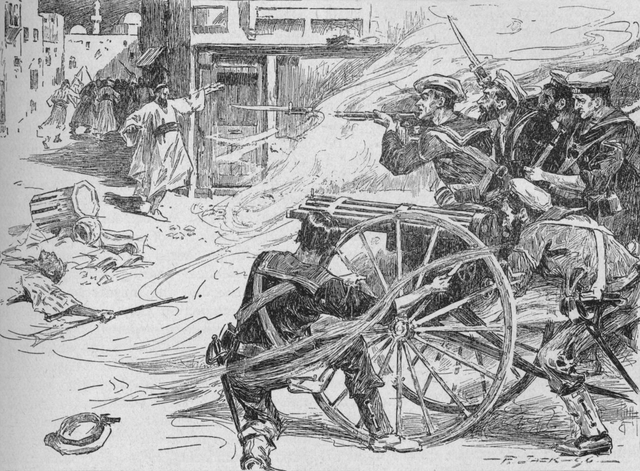 Alexandria utcáinak megtisztítása, c1896, 1902 alkotó: Unbekannt