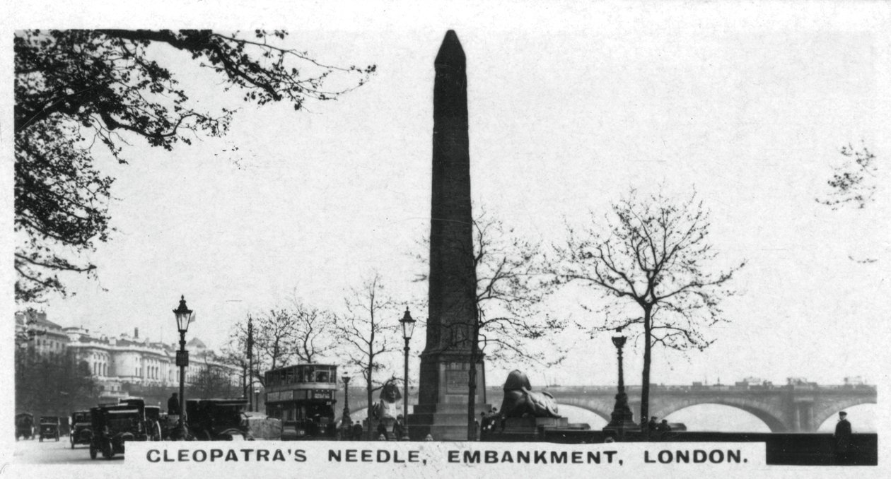 Cleopatras Needle, Embankment, London, 1920-as évek alkotó: Unbekannt