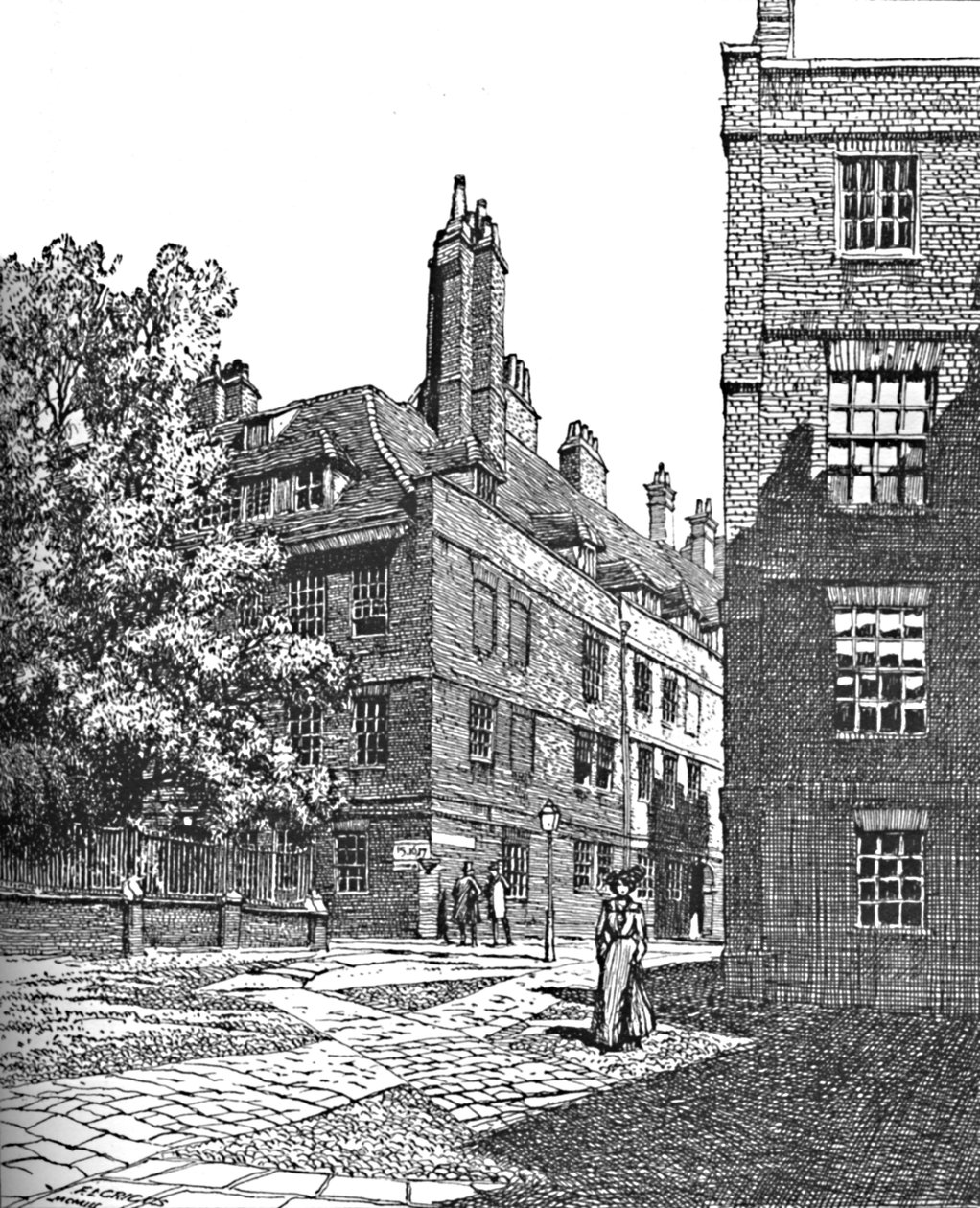 Cliffords Inn, Északkeletre nézve, 1903 alkotó: Unbekannt