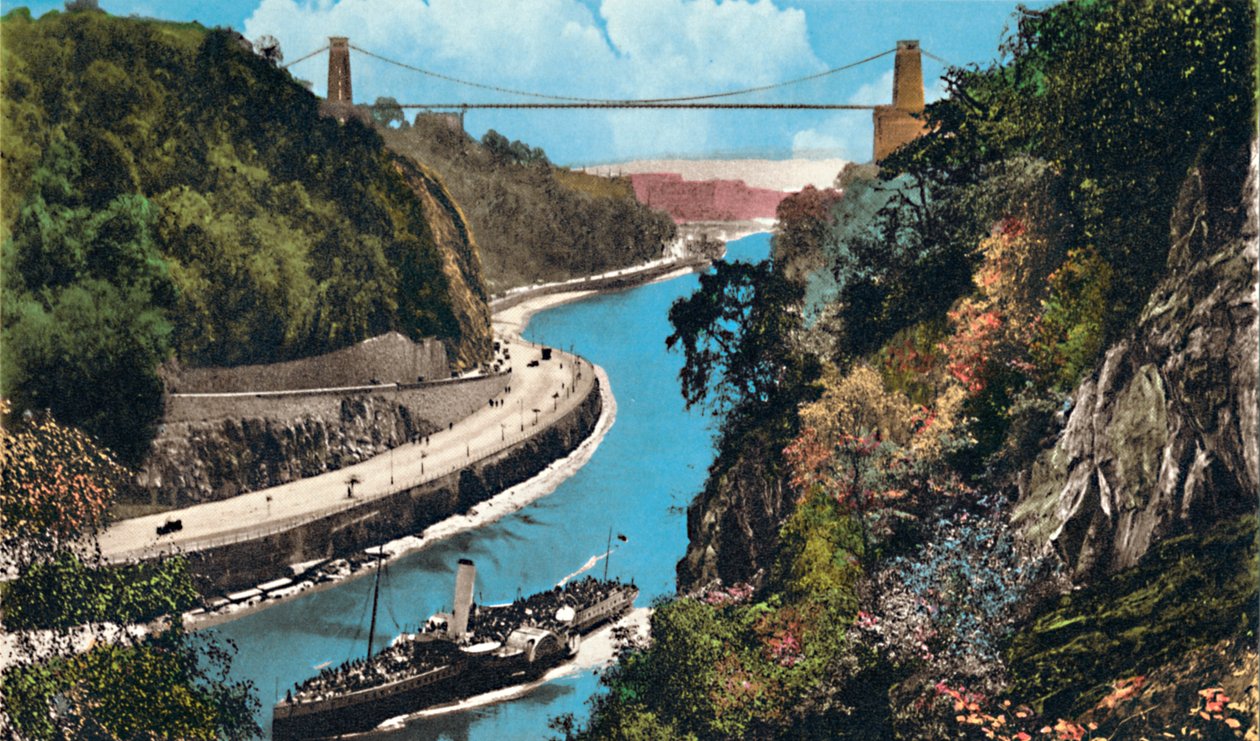Clifton függőhíd, Leigh Woods, Bristol, 1940-es évek alkotó: Unbekannt