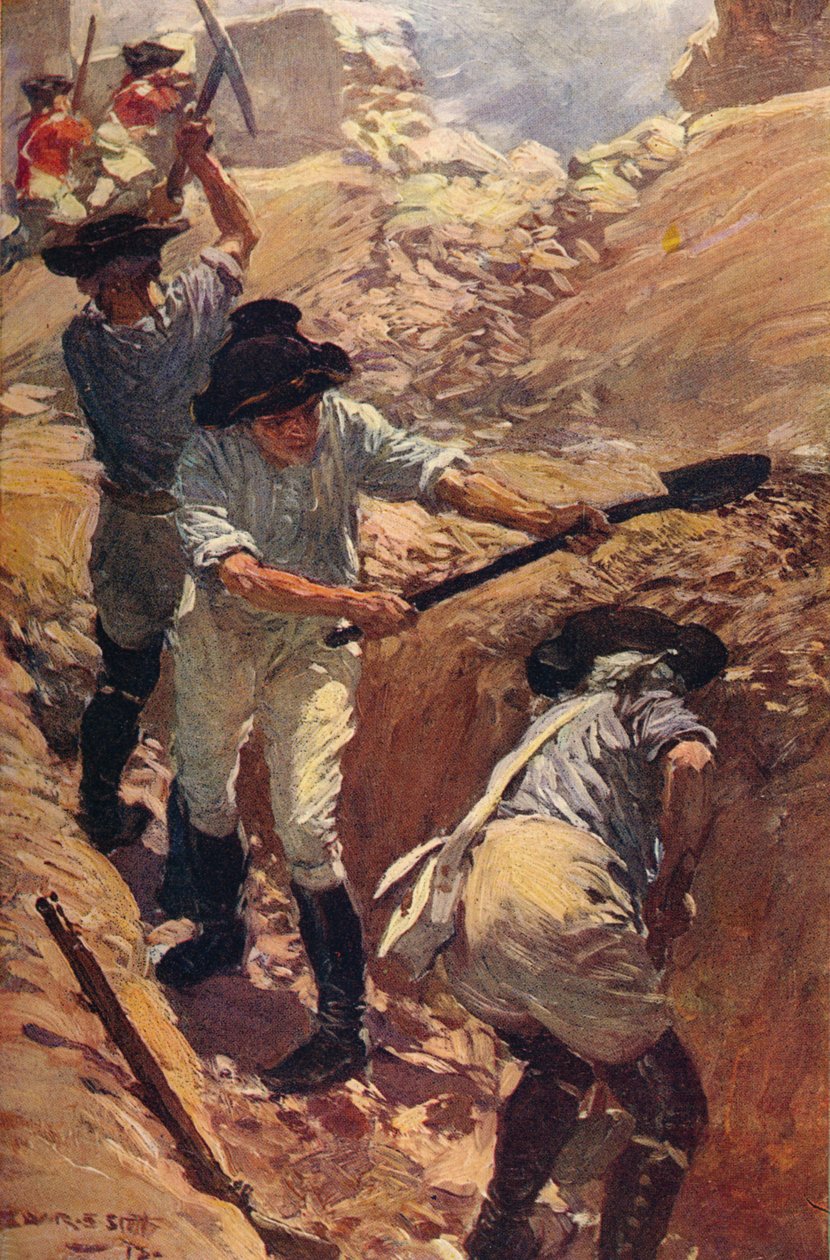 Clive az árkokban Arcotban, 1751 c1912 alkotó: Unbekannt