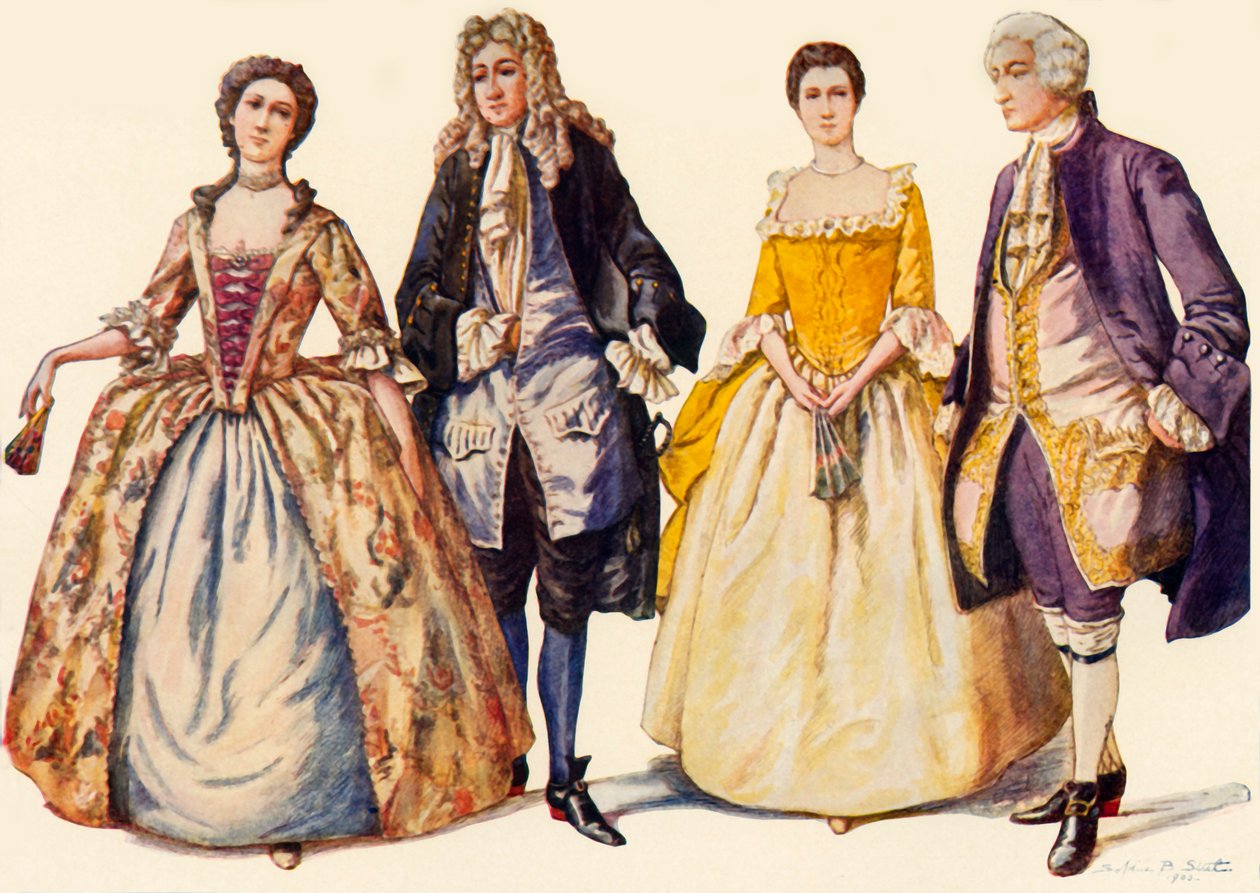 Anna királynő és I. György ruházata, 1702-1725, 1903, 1937. alkotó: Unbekannt