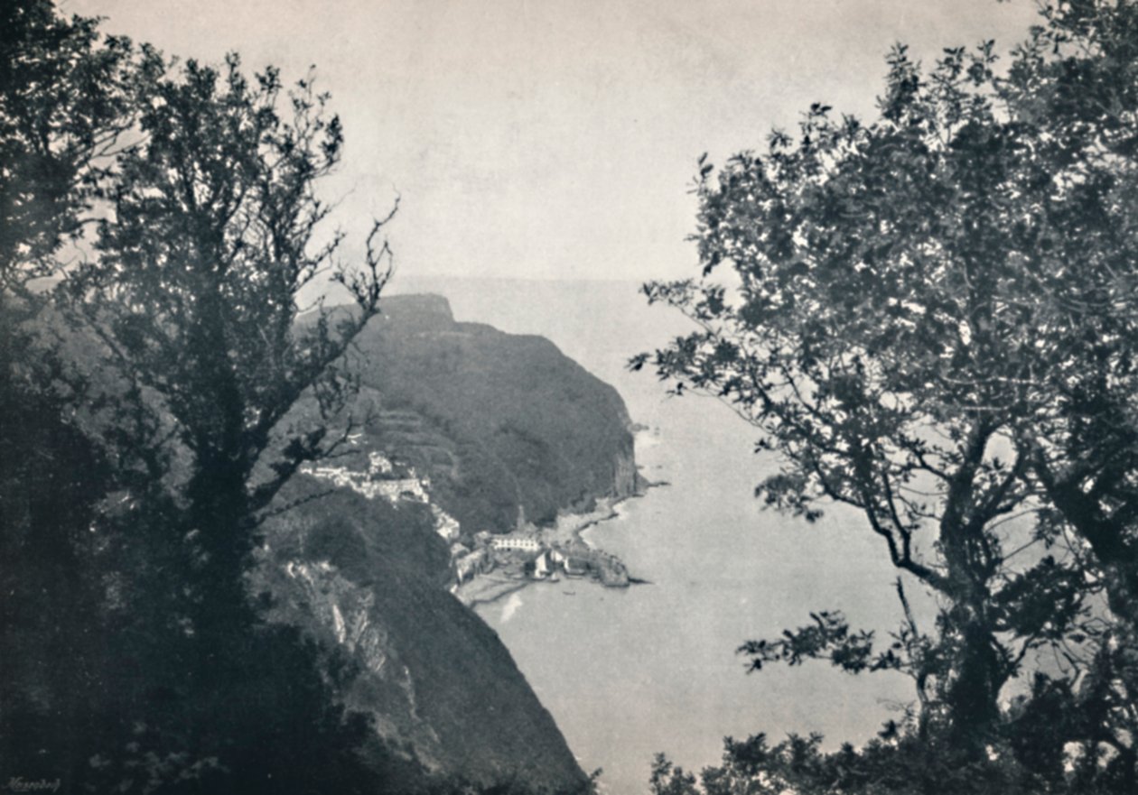 Clovelly – Kilátás a Hobby Drive-ról, 1895 alkotó: Unbekannt