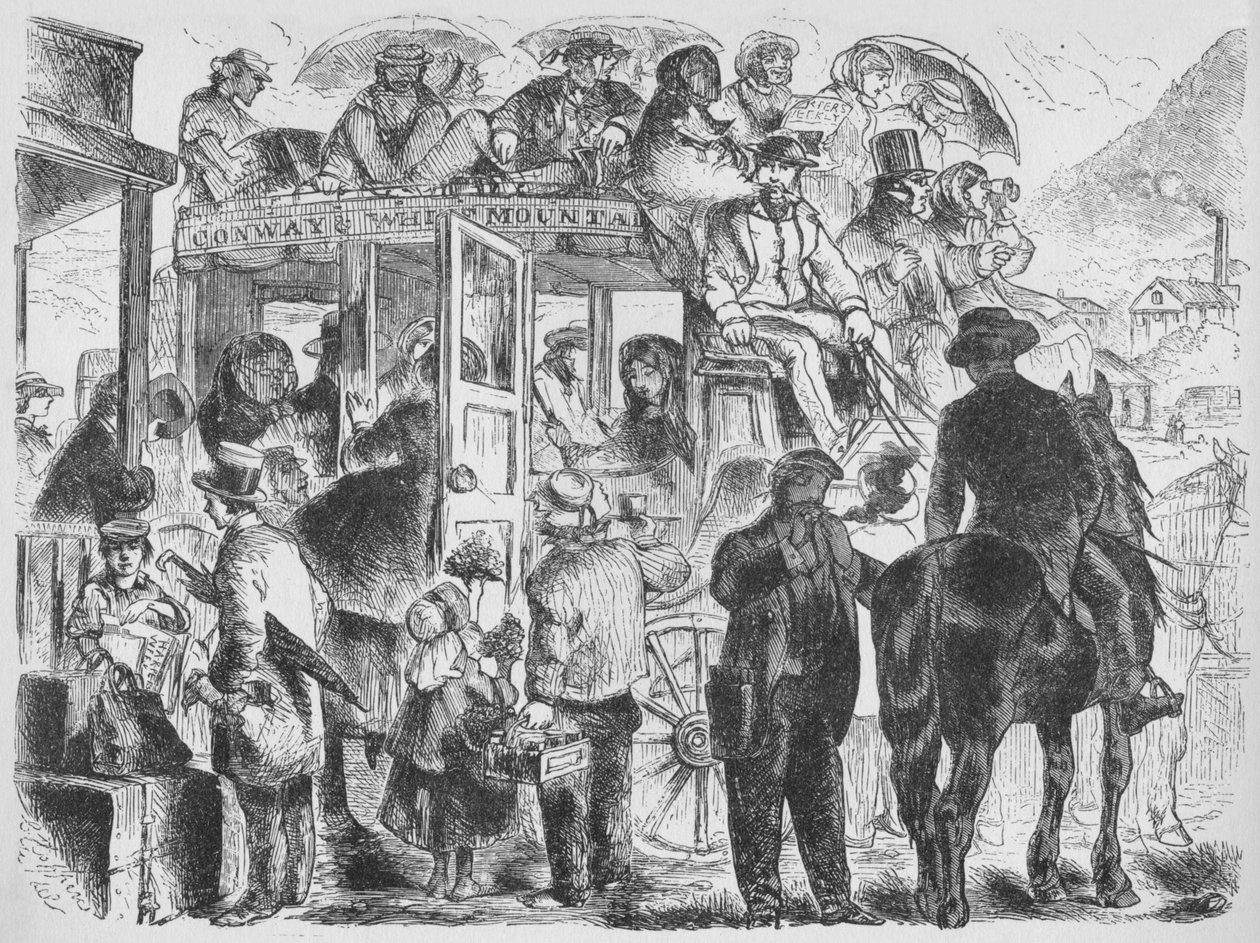 Autóbuszok üdülőhelyekre és szállodákba, c1859, 1938 alkotó: Unbekannt