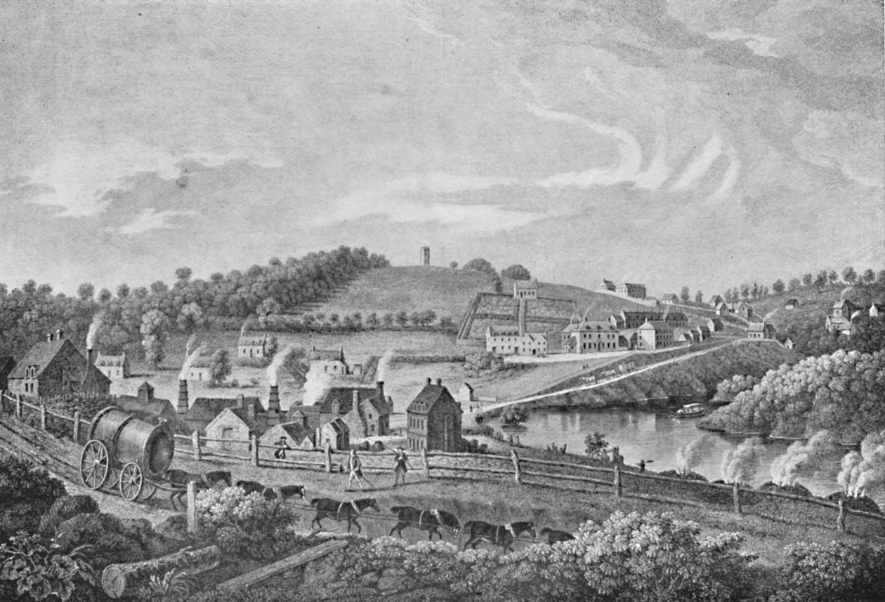 Coalbrookdale 1758-ban, 1758-ban, 1904-ben alkotó: Unbekannt