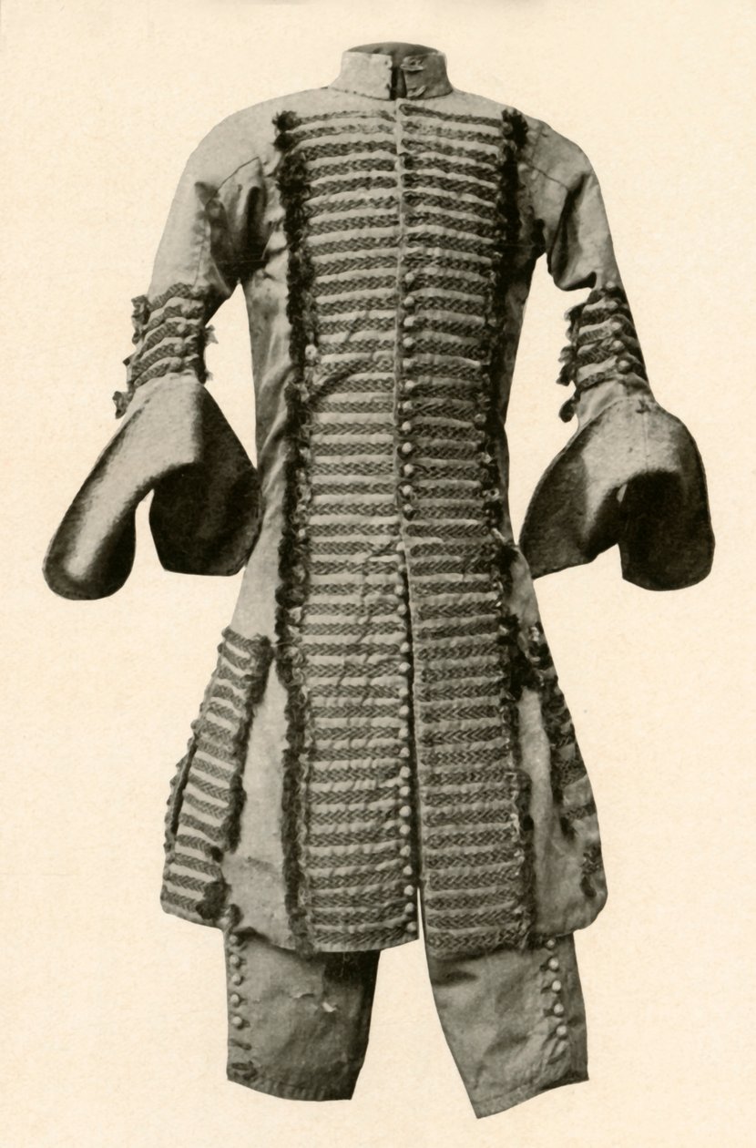Selyem kabát és bricsesznadrág díszes fonattal, c1680, 1937. alkotó: Unbekannt