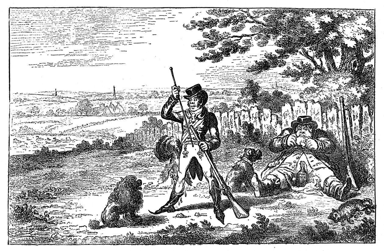 Cockney Sportsmen Recharging, 1800 alkotó: Unbekannt