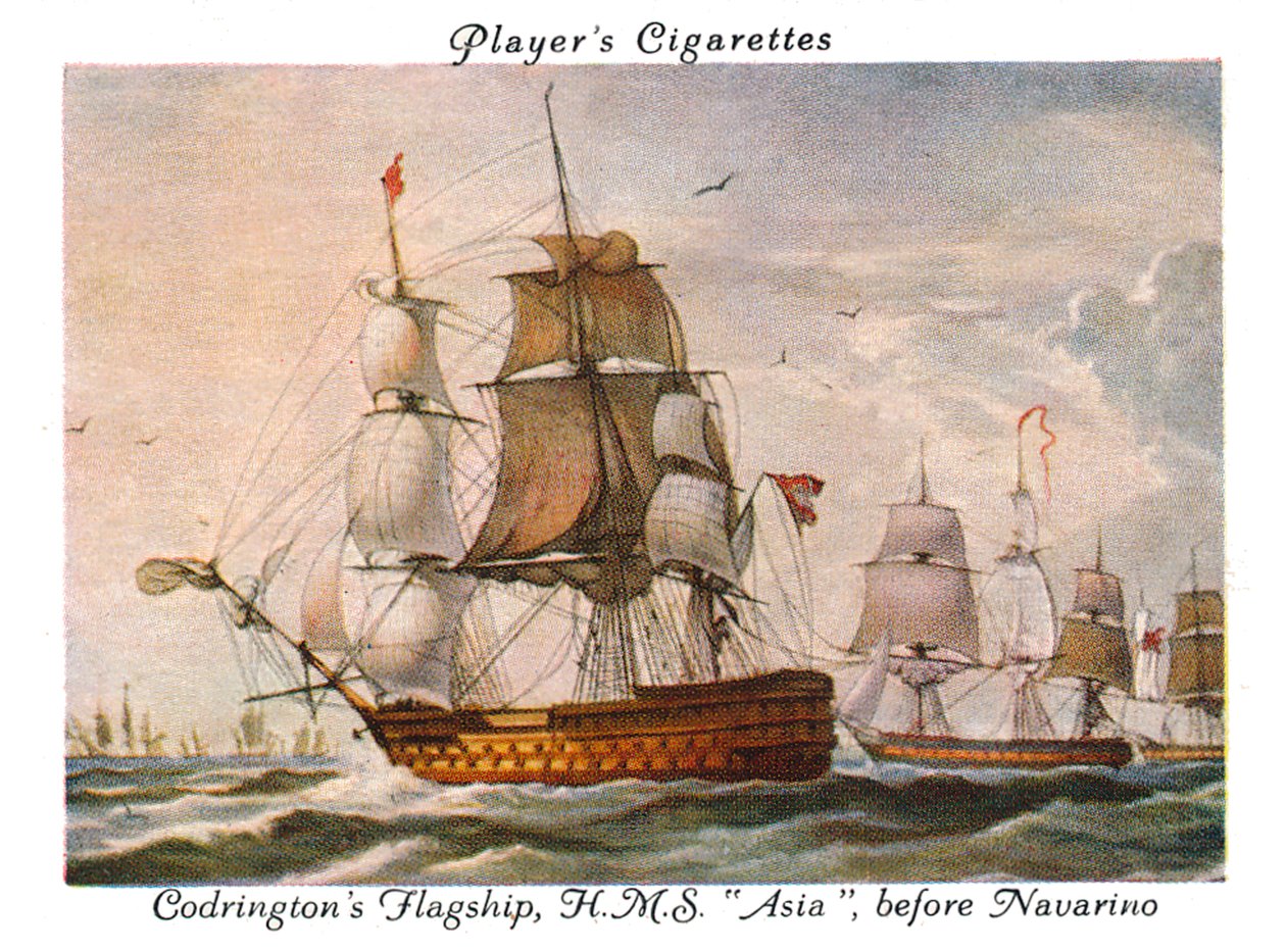 Codringtons zászlóshajó, H.M.S. Ázsia, Navarino előtt, 1936. alkotó: Unbekannt