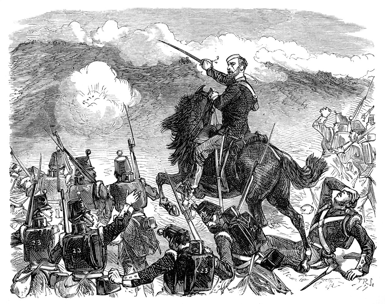Codringtons brigád az almai csatában, krími háború, 1850-es évek, 1888 alkotó: Unbekannt